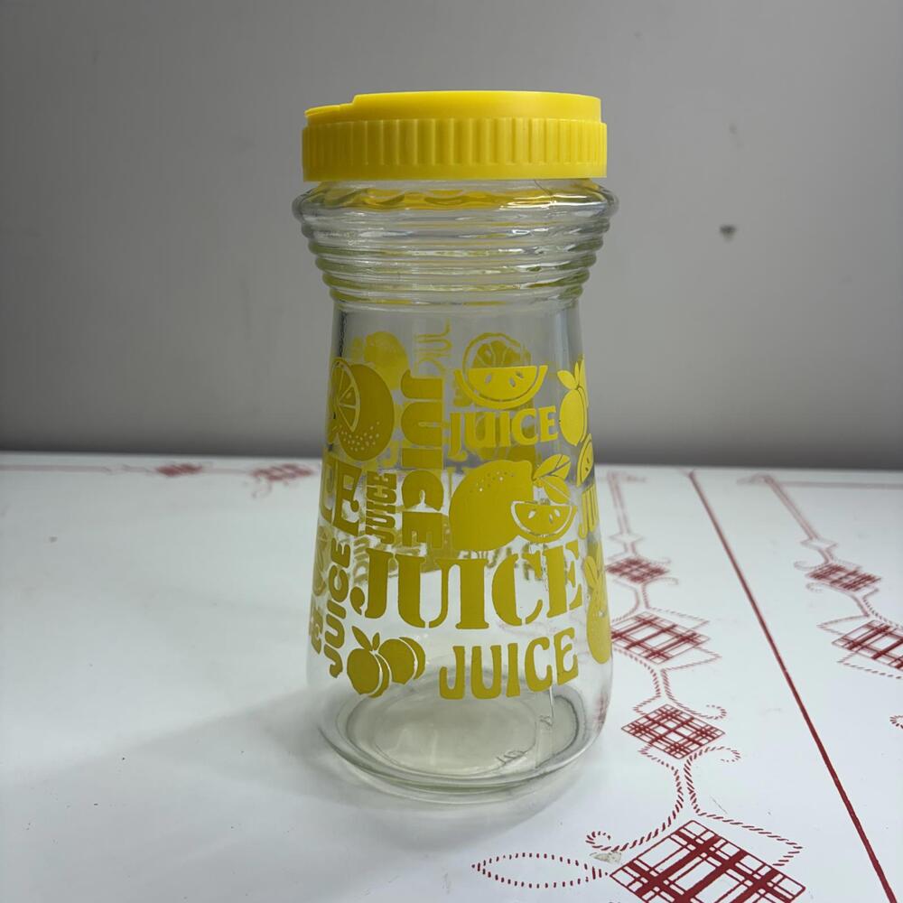 Lemon yellow juice jar by anchor hocking vintage 70’s